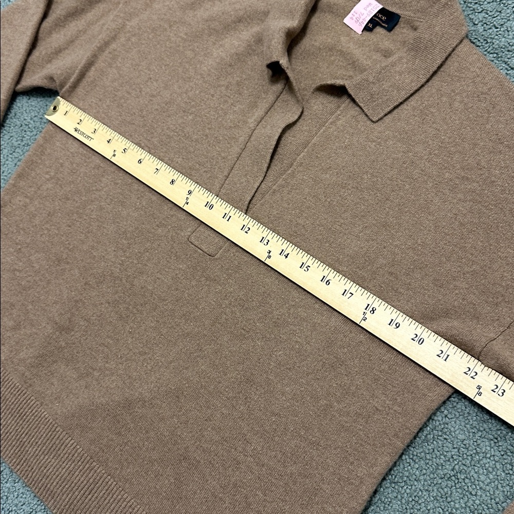 Quince Mongolian Cashmere Polo Sweater Size XL - Picture 6 of 7